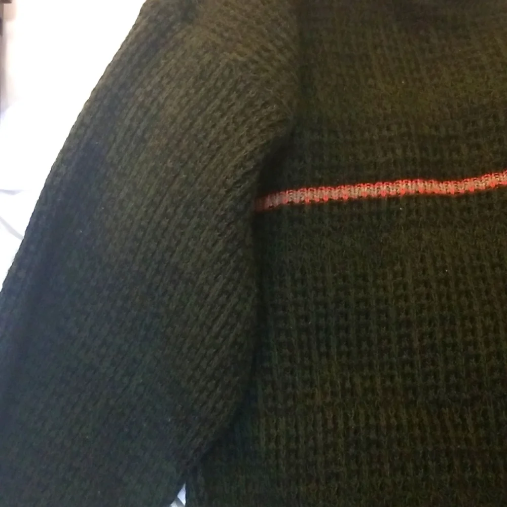 Made In USA Chunky Fisherman Sweater Oversized Knit Coastal Y2K 90s Style 🇺🇦